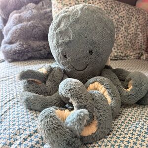 Jellycat Gray Octopus Stuffed Animal